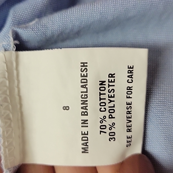 Champs boys size 8 blue button down shirt never worn - Picture 7 of 8